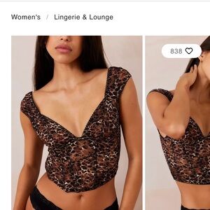 Out from Under Leopard Print Corset